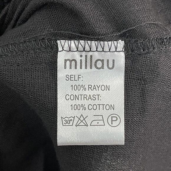 LF Millau Women’s Size Small Black Lace Sheer Bodice Cold Shoulder Mini Dress - Picture 10 of 12